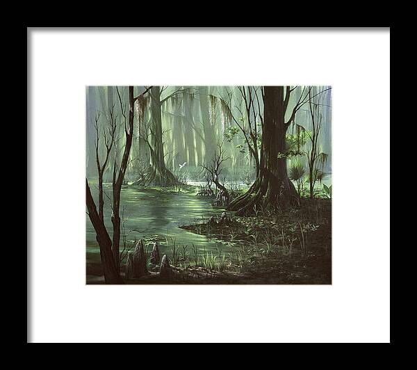 Michael Humphries Framed Print featuring the painting Forever Glades by Michael Humphries