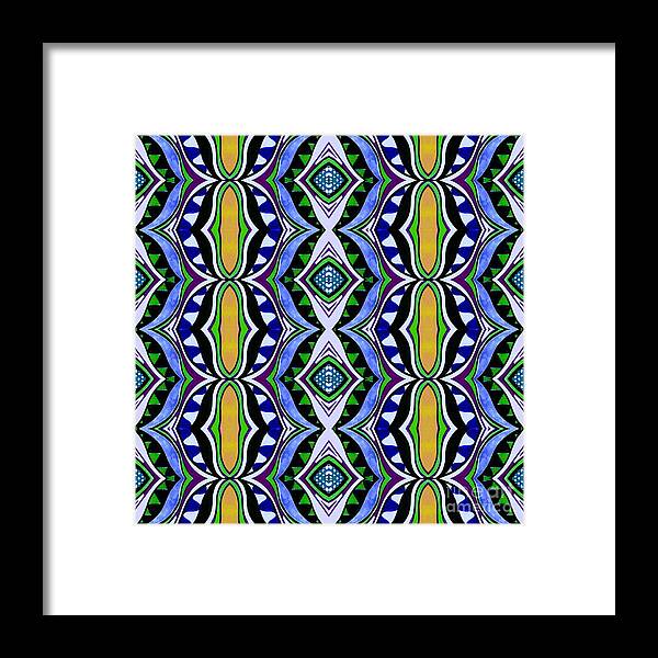 Forming New Patterns 4 By Helena Tiainen Framed Print featuring the digital art Forming New Patterns 4 by Helena Tiainen