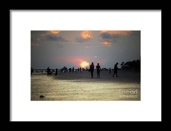 Pancemic Framed Print featuring the photograph Fort Myers Beach Opens After a Long Pandemic by Philip And Robbie Bracco