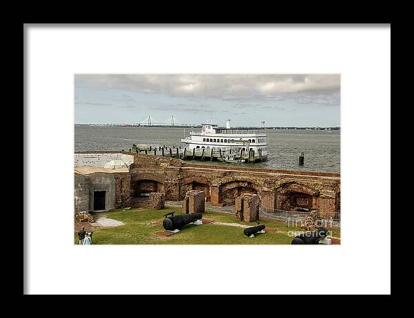 Fort Framed Print featuring the photograph Fort Sumter by Michelle Tinger