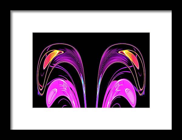 Abstract Framed Print featuring the digital art Fountain of Life - Abstract by Ronald Mills