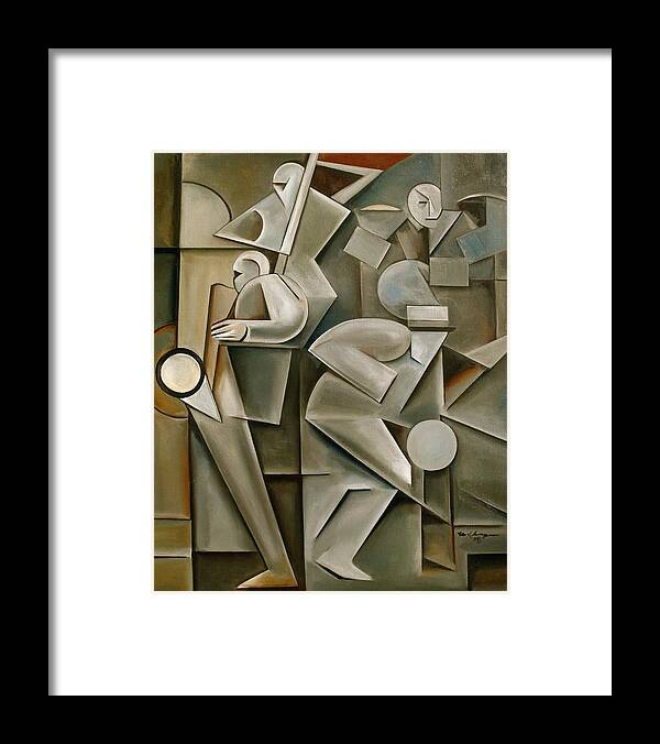 Jazz Framed Print featuring the painting Four Five Spot by Martel Chapman