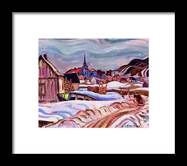 A Y Framed Print featuring the painting Fox River Gaspe by A Y Jackson 1936 by A Y Jackson