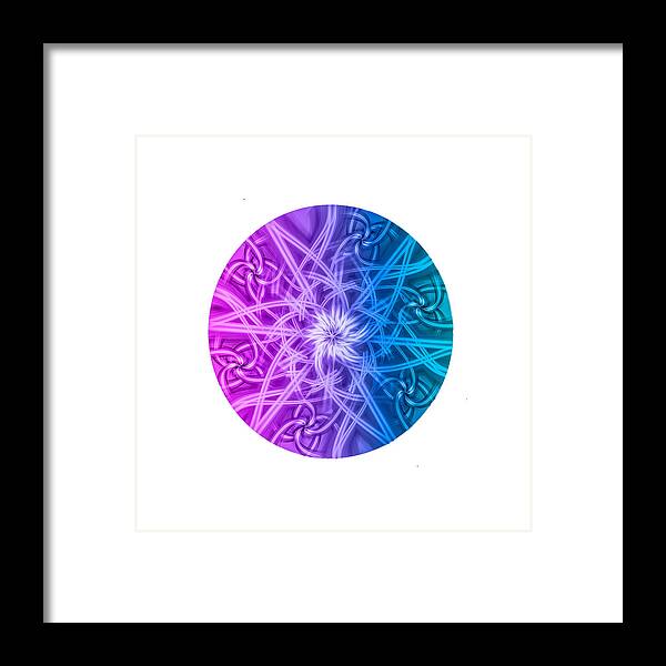 Was A Photograph Framed Print featuring the digital art Fractal by Spikey Mouse Photography