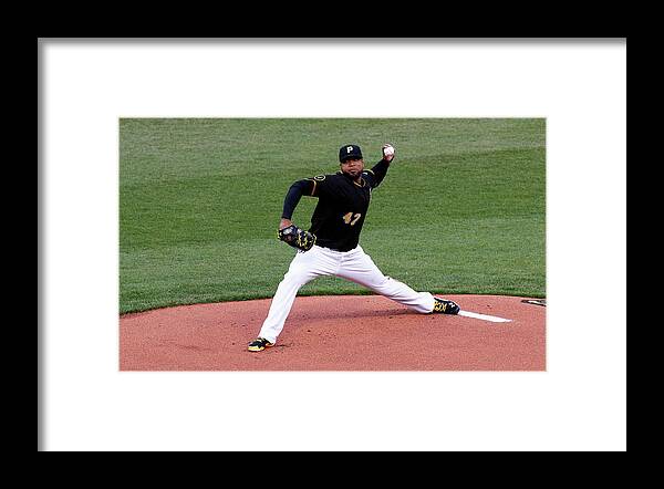 Professional Sport Framed Print featuring the photograph Francisco Liriano by Justin K. Aller