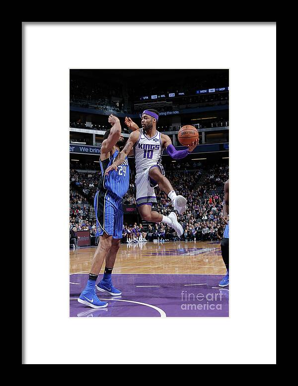 Nba Pro Basketball Framed Print featuring the photograph Frank Mason by Rocky Widner