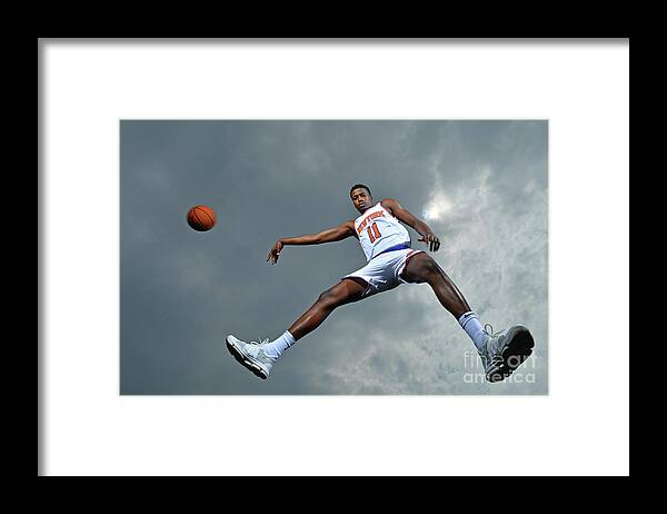 Nba Pro Basketball Framed Print featuring the photograph Frank Ntilikina by Jesse D. Garrabrant