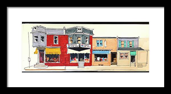 Wilmington Delaware Framed Print featuring the painting Frankie's by William Renzulli