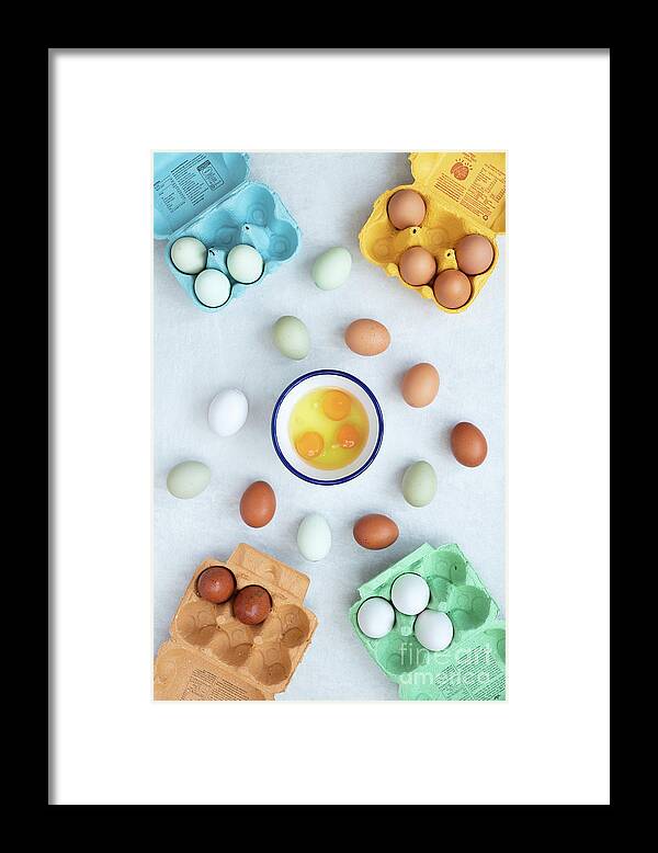 Eggs Framed Print featuring the photograph Free Range Eggs by Tim Gainey