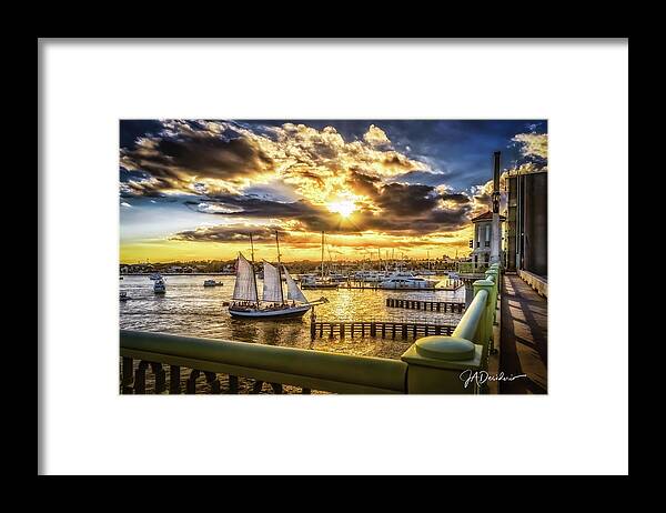 St. Augustine Framed Print featuring the photograph Freedom Sunset by Joseph Desiderio
