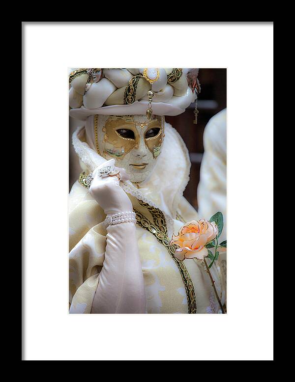 Medieval Framed Print featuring the photograph French Carnaval in Perouges - 4 by W Chris Fooshee