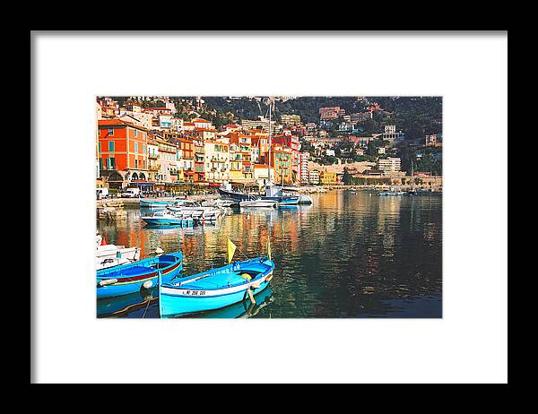 France Framed Print featuring the photograph French Riviera by Claude Taylor