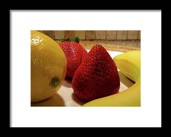 Fruit Framed Print featuring the photograph Fresh Fruit by Linda Stern