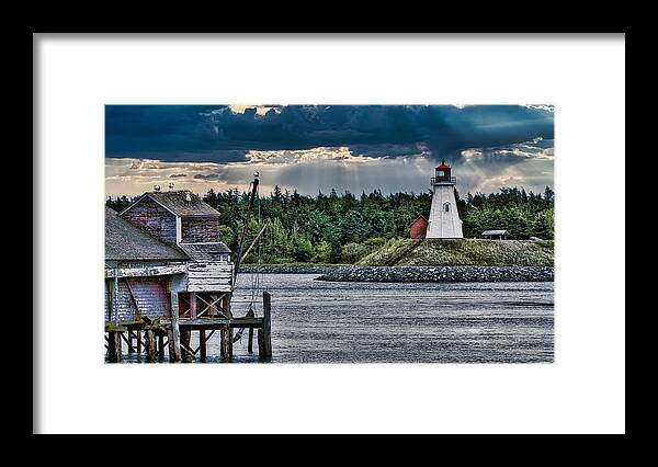 Campobello Island Framed Print featuring the photograph Friar's head lighthouse by Gary Shepard