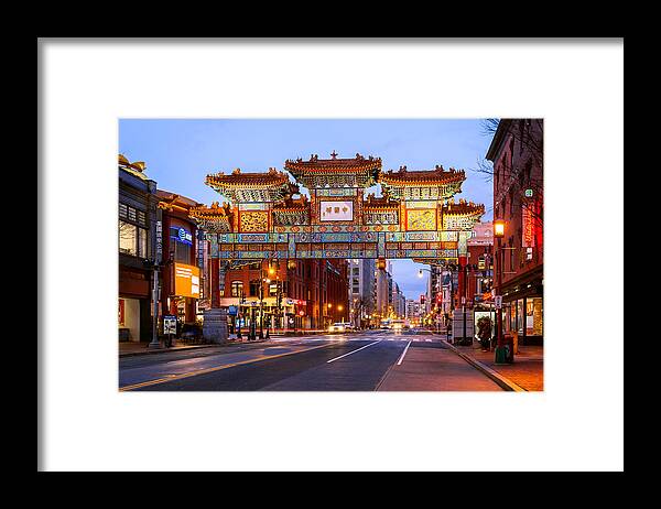 Arch Framed Print featuring the photograph Friendship Archway, Chinatown, Washington DC, America by Joe Daniel Price
