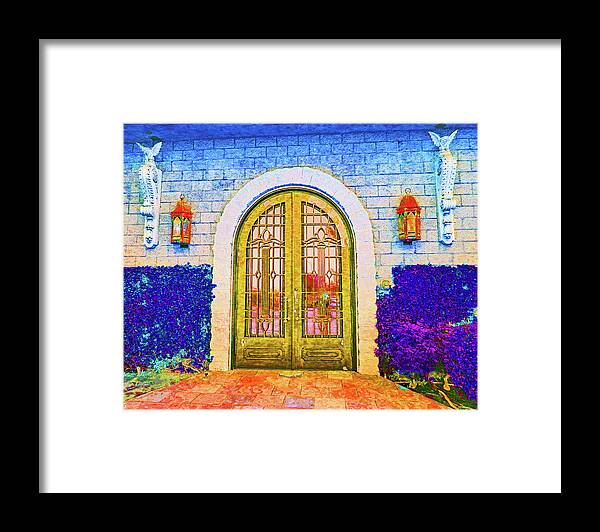 Castle Framed Print featuring the photograph Front Door To The Castle by Andrew Lawrence