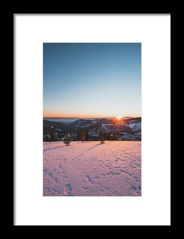Poland Framed Print featuring the photograph Frosty morning by Vaclav Sonnek