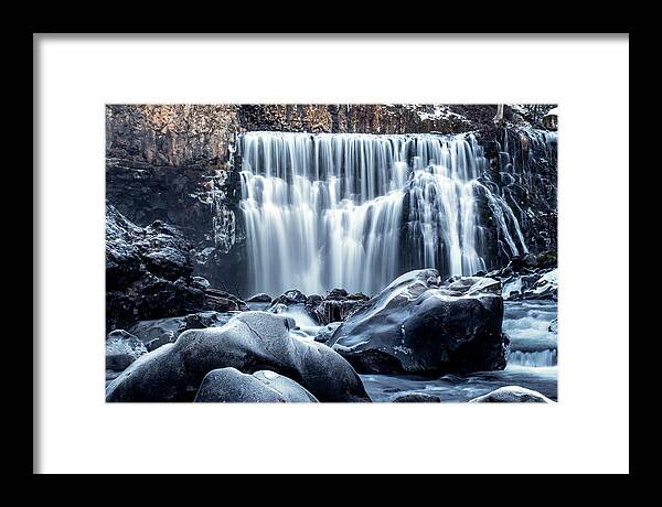 Water Framed Print featuring the photograph Frozen by Gary Geddes