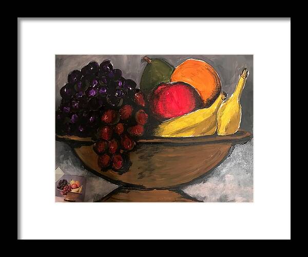  Framed Print featuring the pastel Fruit 2 by Angie ONeal