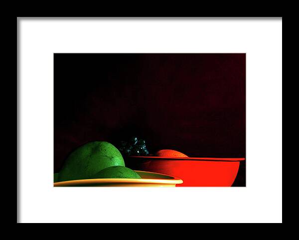 Art Framed Print featuring the digital art Fruit Photography by Miss Pet Sitter