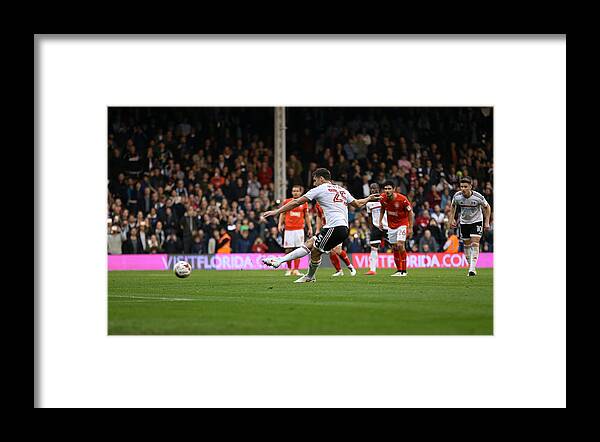 Craven Cottage Framed Print featuring the photograph Fulham v Huddersfield Town - Sky Bet Championship by Rob Newell - CameraSport