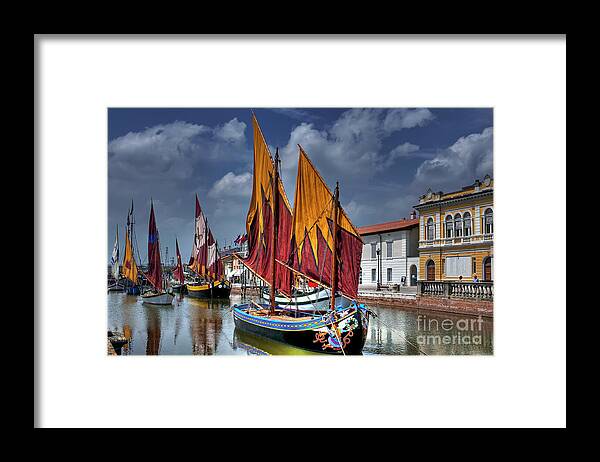 Sail Framed Print featuring the photograph Full Sails - Marine Museum of Cesenatico - Italy by Paolo Signorini