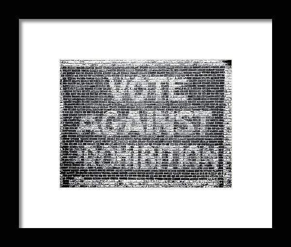 Prohibition. 20s Framed Print featuring the painting Funny Roaring Twenties No Prohibition Roaring 20s Gift Vote Against Prohibition Sign by Tony Rubino