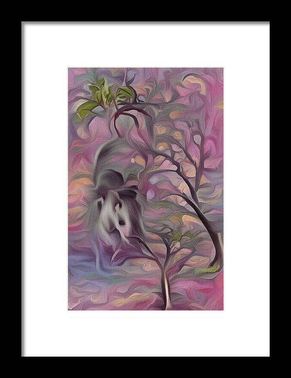  Framed Print featuring the digital art Furry Tailed Tree Rat by Michelle Hoffmann