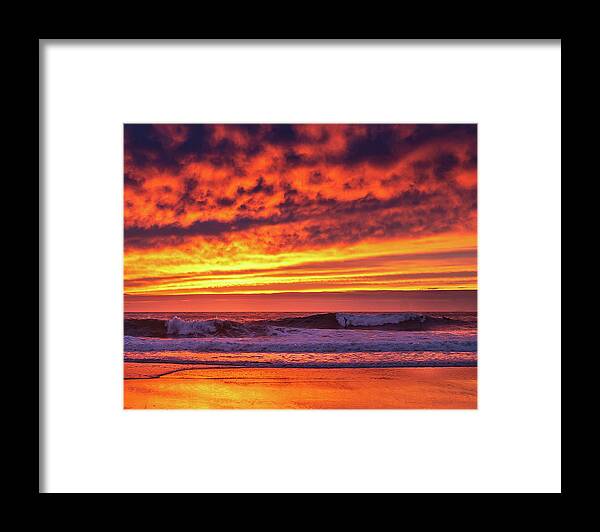 Framed Print featuring the photograph Fury at Sea by Louis Raphael