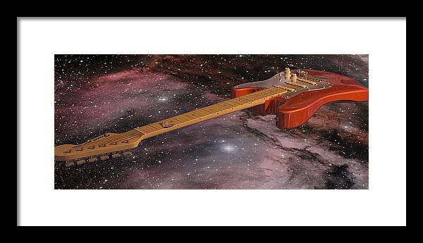 Galactic Framed Print featuring the digital art Galactic by James Barnes