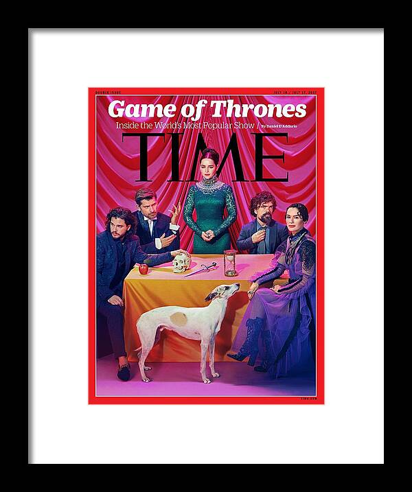 Game Of Thrones Framed Print featuring the photograph Game of Thrones by Photo-composite by Miles Aldridge for TIME