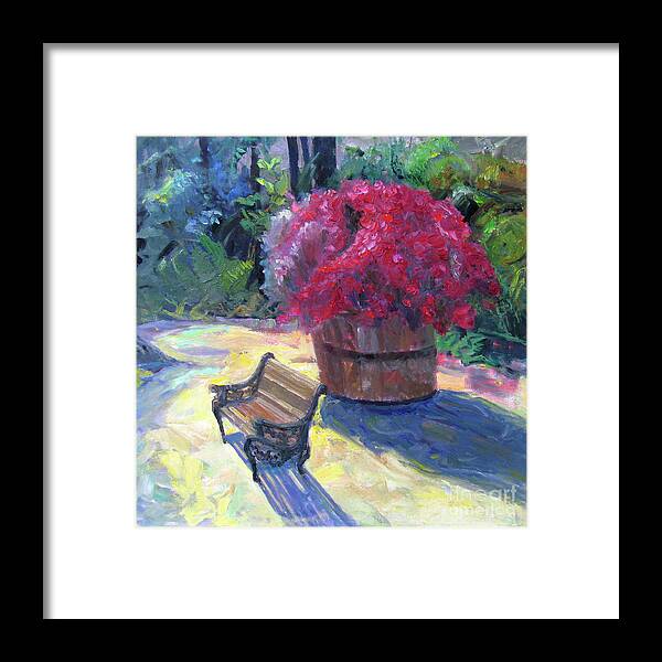 Garden Framed Print featuring the painting Garden of the Little People by John McCormick