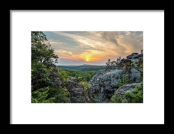 Sunset Framed Print featuring the photograph Garden Sunset by Grant Twiss