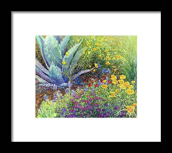 Garden Framed Print featuring the painting Gardener's Delight by Hailey E Herrera