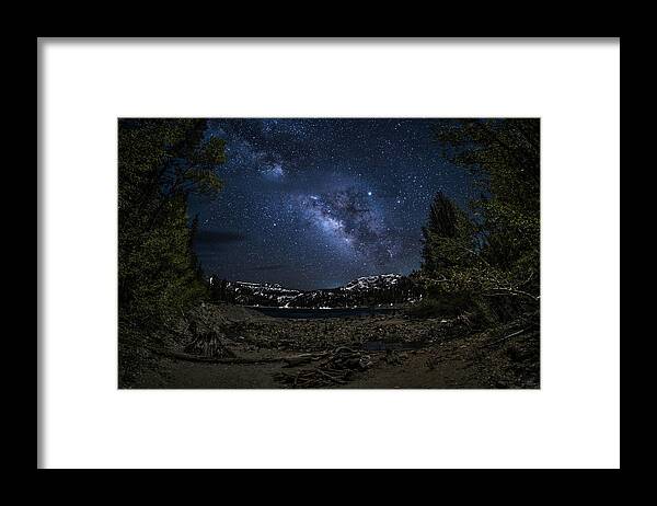 Landscape Framed Print featuring the photograph Gem Lake Night Sky by Romeo Victor