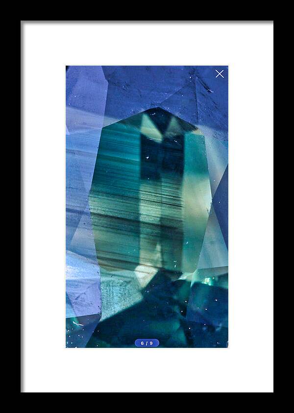 Gem Framed Print featuring the photograph Gemstone Green and Blue by Russ Considine