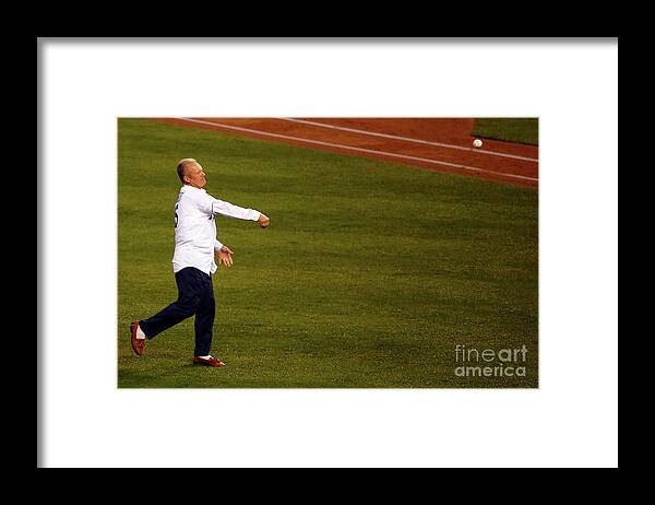 People Framed Print featuring the photograph George Brett by Kyle Rivas