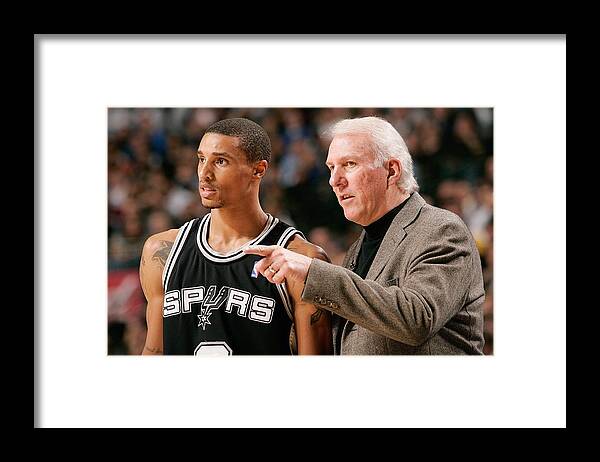 Nba Pro Basketball Framed Print featuring the photograph George Hill by Glenn James