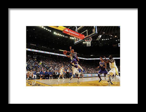 Nba Pro Basketball Framed Print featuring the photograph George Hill by Noah Graham