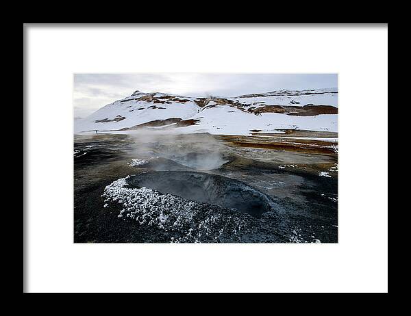 Iceland Framed Print featuring the photograph Lake Myvatn Geothermal Area, Northern Iceland by Earth And Spirit