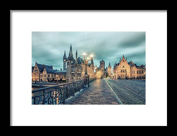 Ancient Framed Print featuring the photograph Ghent by Manjik Pictures