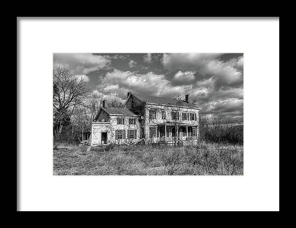 Voorhees Farm Framed Print featuring the photograph Ghost House by David Letts