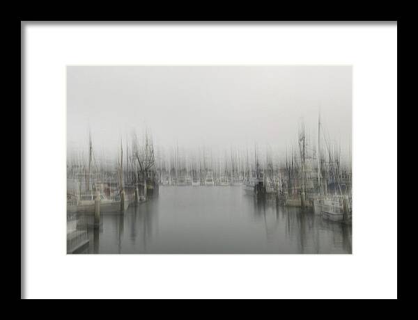 Ship Framed Print featuring the photograph Ghost Marina by Nicole Wilde