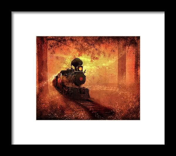 Sharaabel Framed Print featuring the photograph Ghost Train by Shara Abel