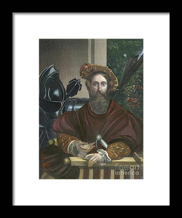 1524 Framed Print featuring the photograph Gian Galeazzo Sanvitale by Granger