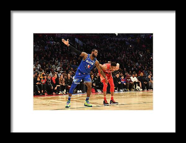 Giannis Antetokounmpo and Lebron James Poster by Jesse D. Garrabrant - NBA  Photo Store