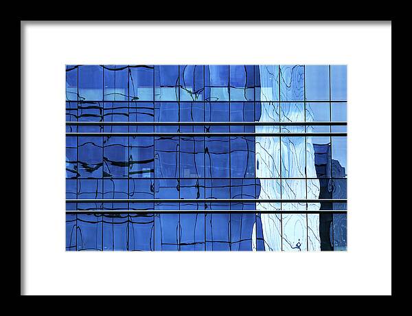 Blue Framed Print featuring the photograph Glass 1887 by Rick Perkins