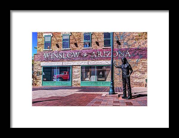 Adamson Framed Print featuring the photograph Glenn Frey Standing On The Corner by Paul LeSage