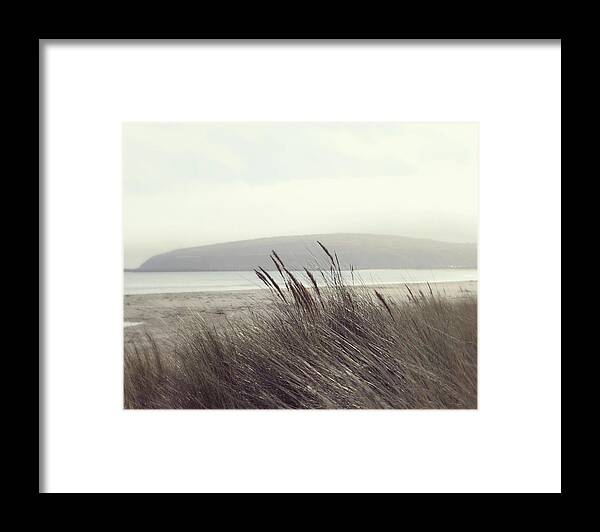 Peaceful Beach In Sonoma County California On A Misty Afternoon. Fine Art Photography. Framed Print featuring the photograph Glistening by Lupen Grainne