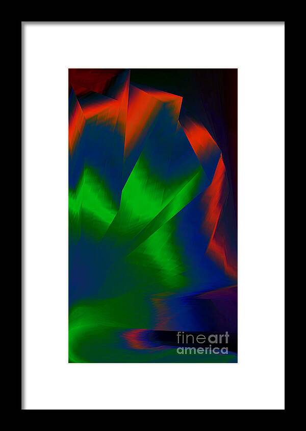  Framed Print featuring the digital art Glow 2 by Glenn Hernandez